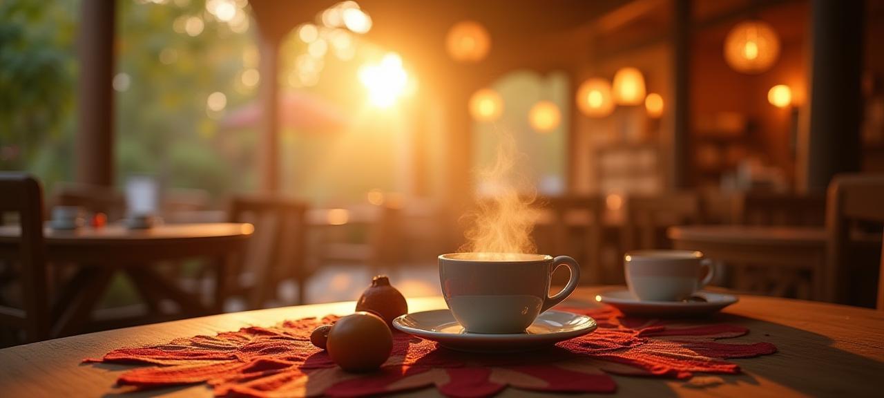 Moda’da Saklı Bahçe Kafe’nin yemyeşil bahçe manzarası, sakin atmosfer